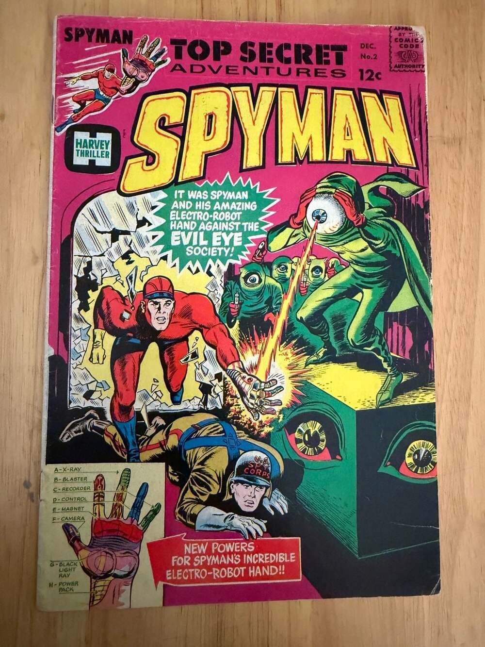 Spyman #2 (December 1966) Harvey Comics
